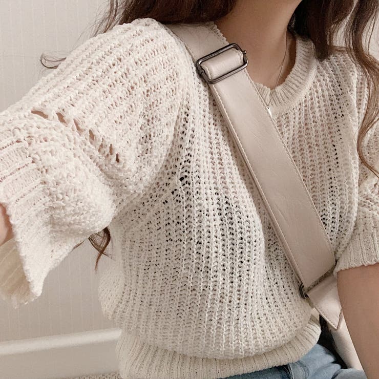 半袖ニットセーター【韓国ファッション】 | Girly Doll | 詳細画像2 