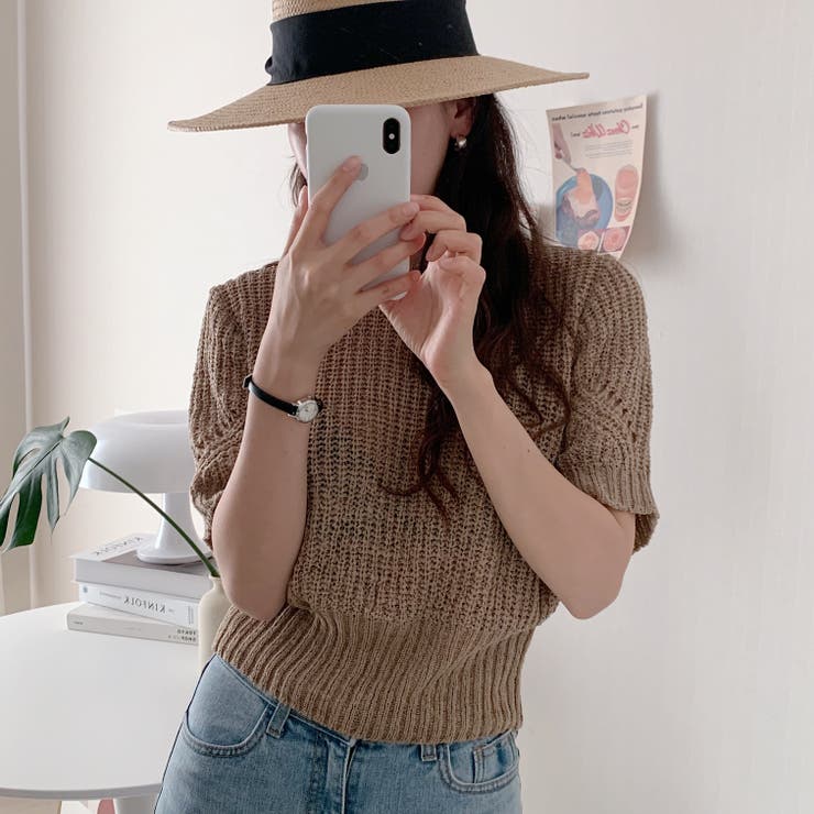 半袖ニットセーター【韓国ファッション】 | Girly Doll | 詳細画像10 