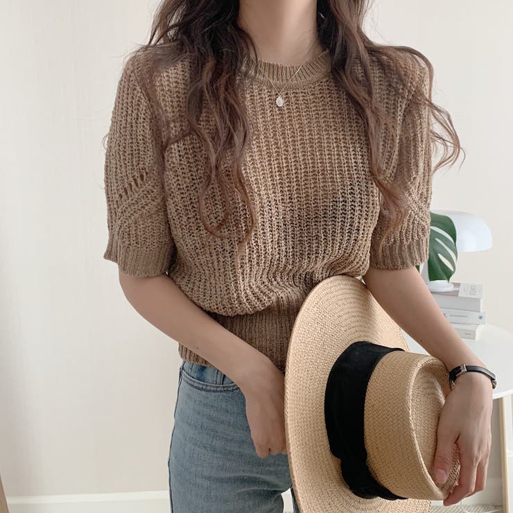 半袖ニットセーター【韓国ファッション】 | Girly Doll | 詳細画像11 