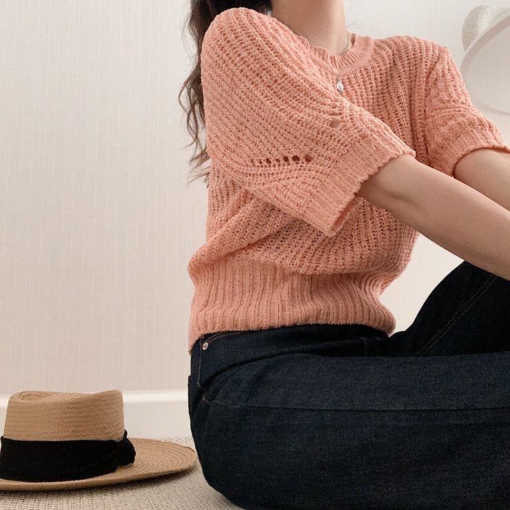 半袖ニットセーター【韓国ファッション】 | Girly Doll | 詳細画像22 