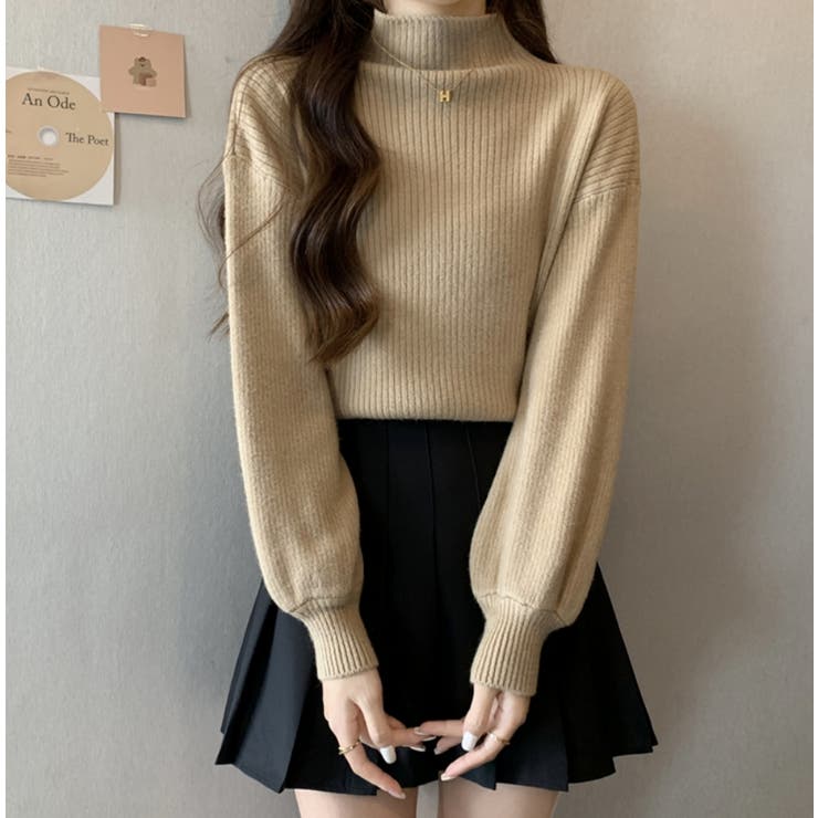 ベージュ | ニットセーター【韓国ファッション】 | Girly Doll