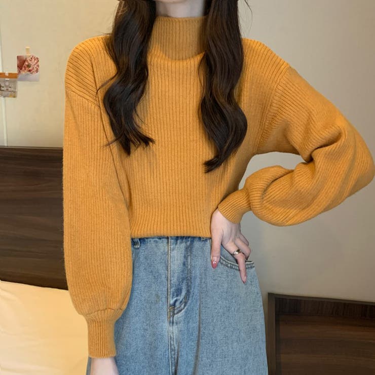 イエロー | ニットセーター【韓国ファッション】 | Girly Doll