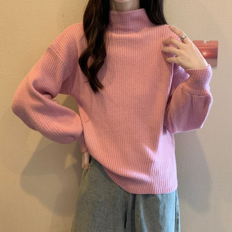 ピンク | ニットセーター【韓国ファッション】 | Girly Doll