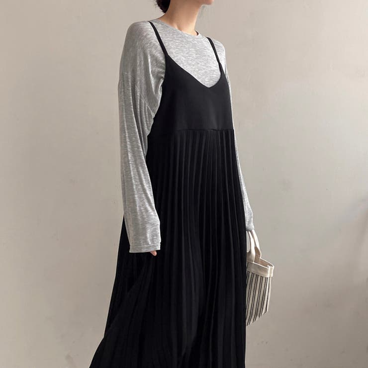 韓国 服 レディース ワンピース 黒 キャミワンピース シアー ノースリーブ 黒 韓国風 キャミワンピース レディース 夏[品番：AGCW0004256