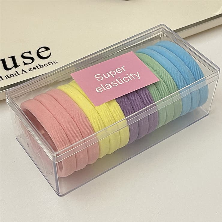 E | 15枚セットヘアゴム【韓国ファッション】 | Girly Doll