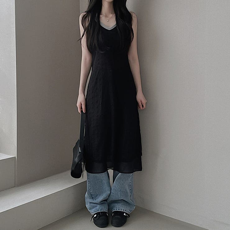 ブラック | ワンピース【韓国ファッション】 | Girly Doll