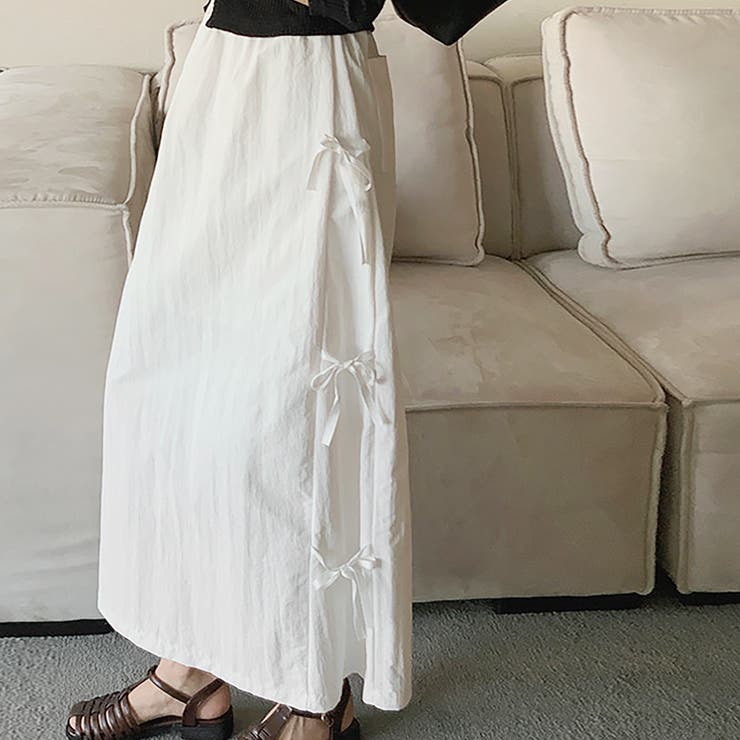 リボンロングスカート【韓国ファッション】 | Girly Doll | 詳細画像6