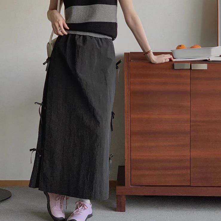 リボンロングスカート【韓国ファッション】 | Girly Doll | 詳細画像7