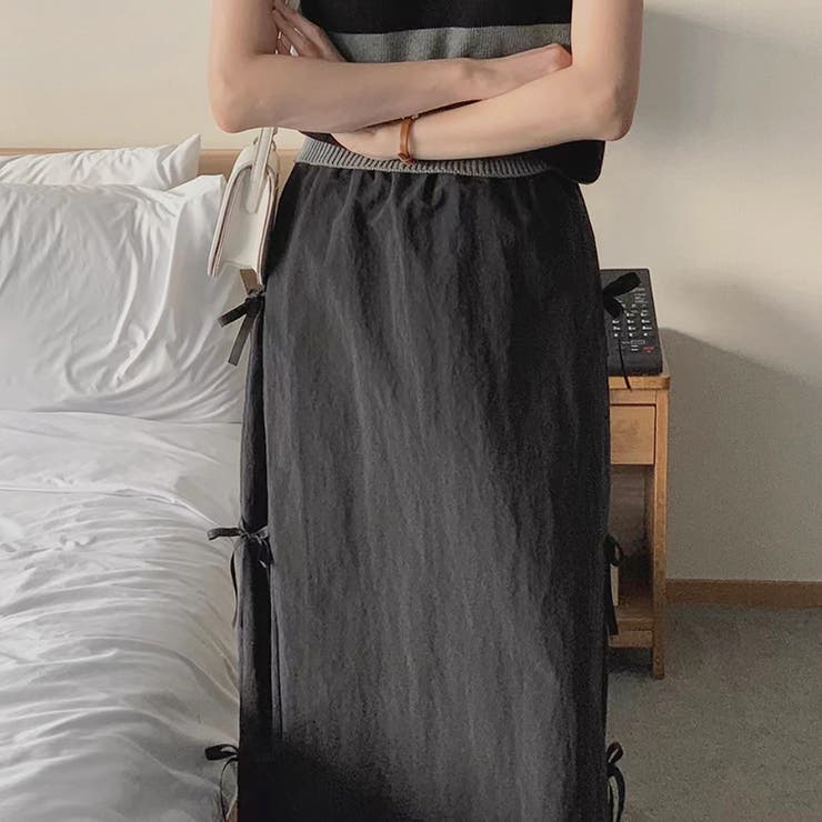 リボンロングスカート【韓国ファッション】 | Girly Doll | 詳細画像11