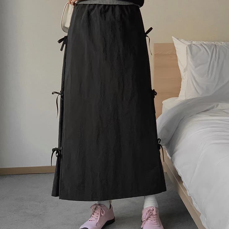 リボンロングスカート【韓国ファッション】 | Girly Doll | 詳細画像12