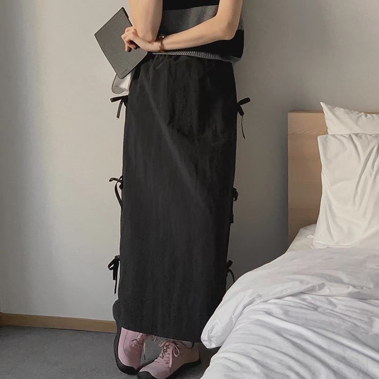 リボンロングスカート【韓国ファッション】 | Girly Doll | 詳細画像15