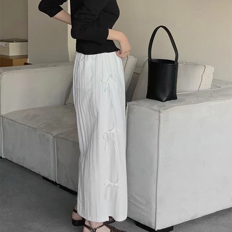 リボンロングスカート【韓国ファッション】 | Girly Doll | 詳細画像16