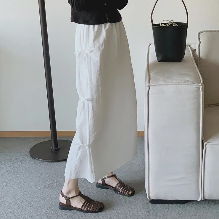 リボンロングスカート【韓国ファッション】 | Girly Doll | 詳細画像27