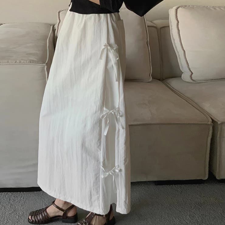 リボンロングスカート【韓国ファッション】 | Girly Doll | 詳細画像28