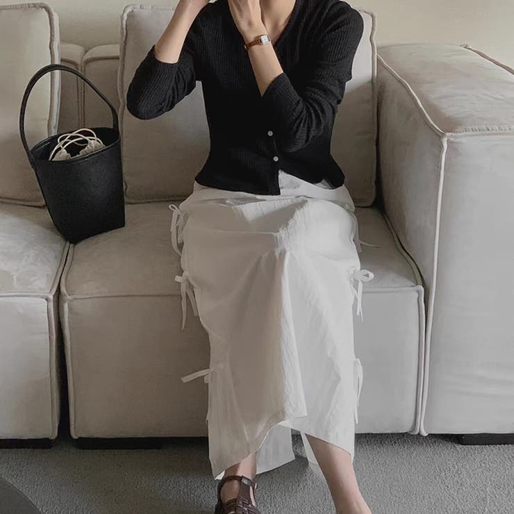 リボンロングスカート【韓国ファッション】 | Girly Doll | 詳細画像30