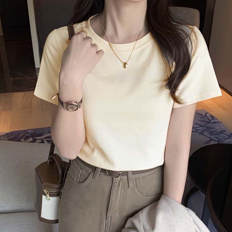 アイボリー | Ｔシャツ【韓国ファッション】 | Girly Doll