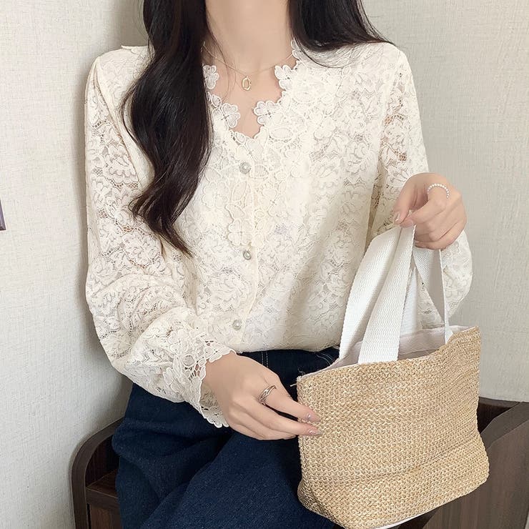 ベージュ | カットソー【韓国ファッション】 | Girly Doll