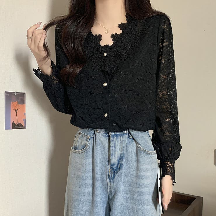 ブラック | カットソー【韓国ファッション】 | Girly Doll