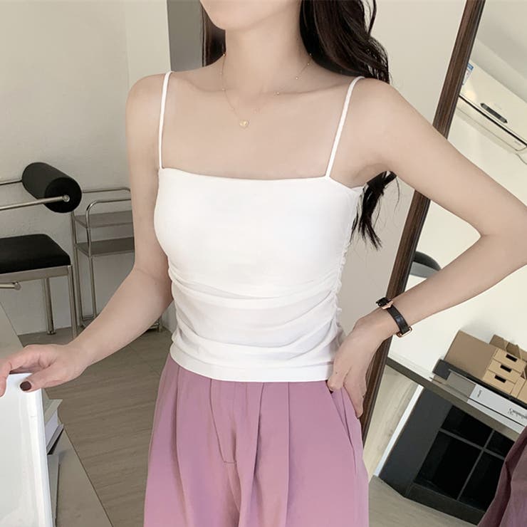 ホワイト | カップ付けインナー【韓国ファッション】 | Girly Doll