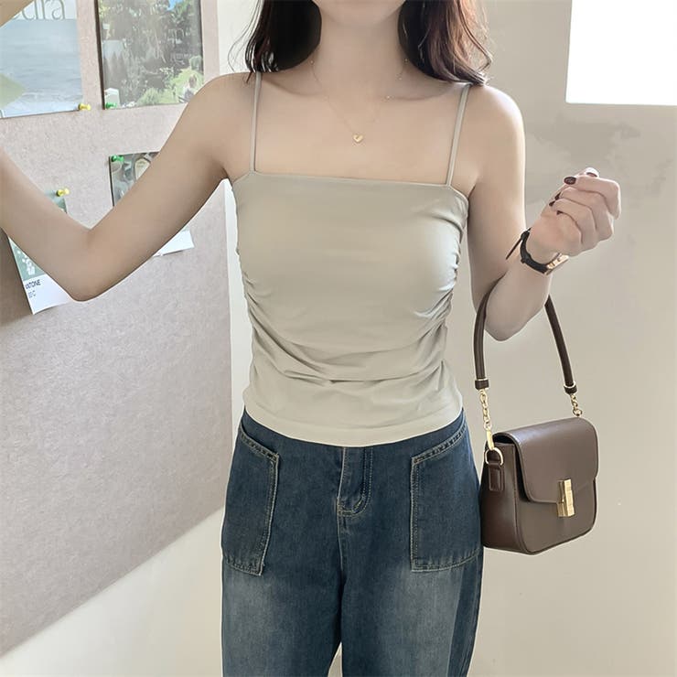 グレー | カップ付けインナー【韓国ファッション】 | Girly Doll