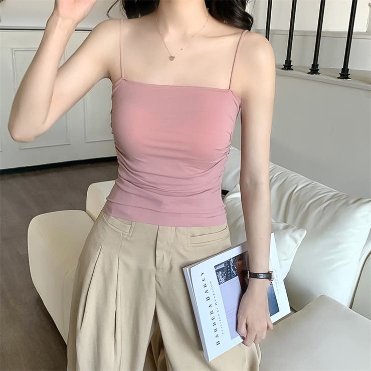 ピンク | カップ付けインナー【韓国ファッション】 | Girly Doll