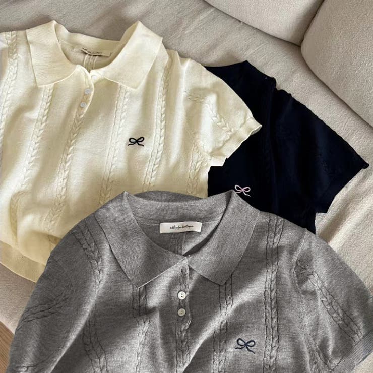 ポロニット?セーター【韓国ファッション】 | Girly Doll | 詳細画像3 