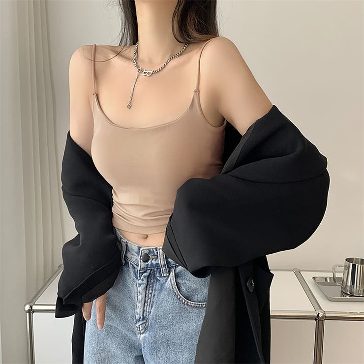 カップ付きチューブトップ【韓国ファッション】 | Girly Doll | 詳細画像1