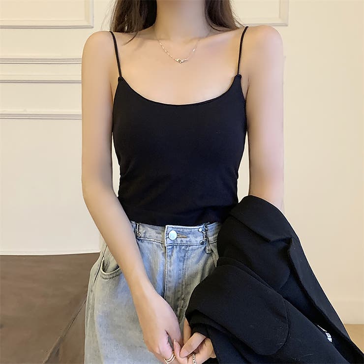 ブラック | カップ付きチューブトップ【韓国ファッション】 | Girly Doll