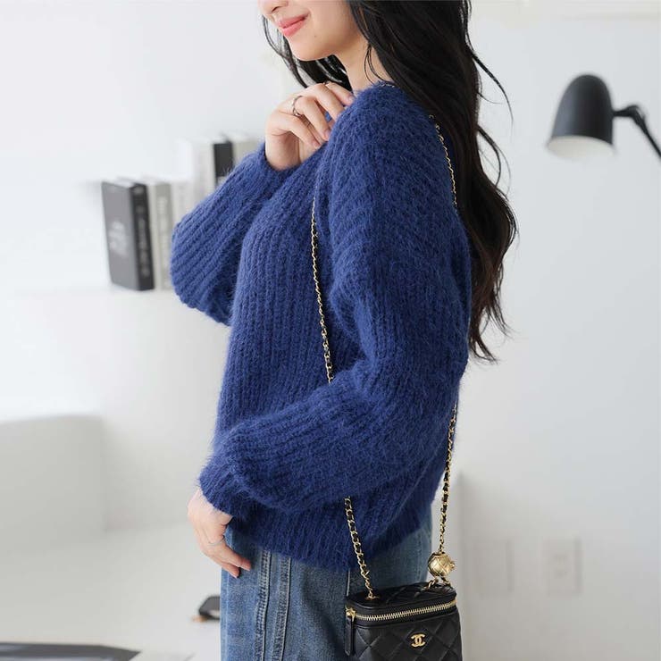 新品未使用　Ohga girly ニット　ガーリー Girly Doll（ガーリードール） ニット セーター ヘンリーネックニット