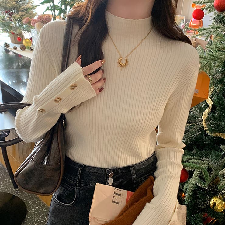 ベージュ | ニットセーター | Girly Doll