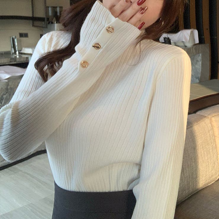 ホワイト | ニットセーター | Girly Doll