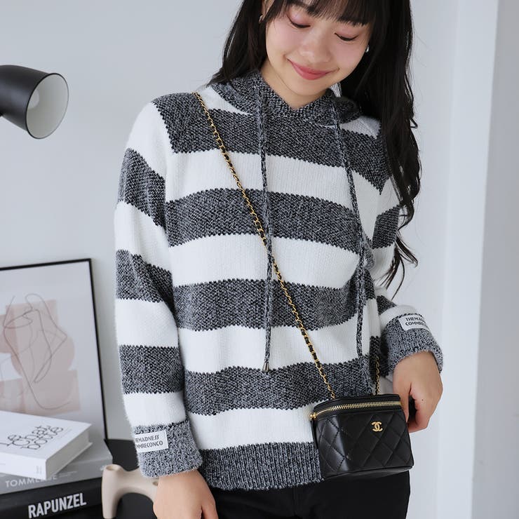 ブラック | ニットセーター【韓国ファッション】 | Girly Doll