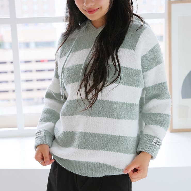 グリーン | ニットセーター【韓国ファッション】 | Girly Doll