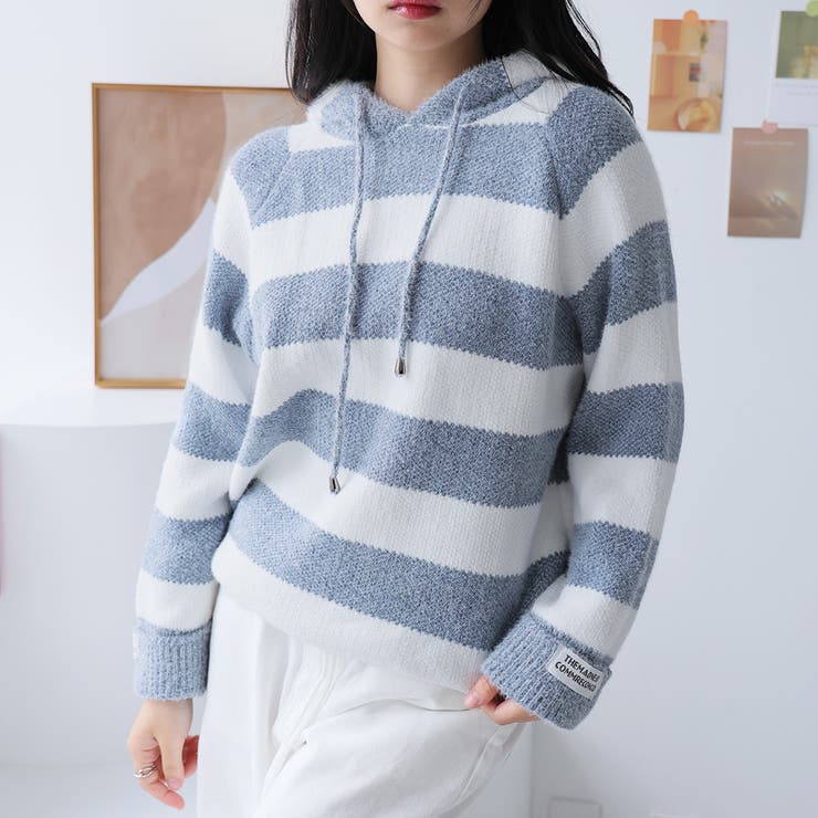 ネイビー | ニットセーター【韓国ファッション】 | Girly Doll