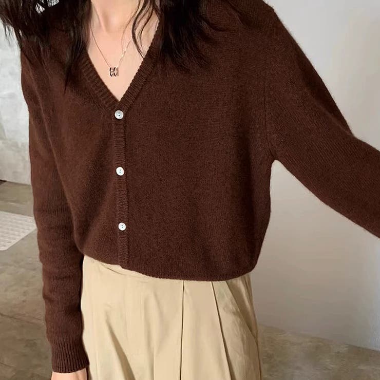 ブラウン | カーディガン | Girly Doll