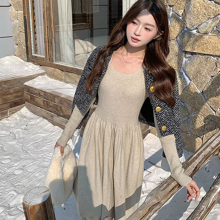 美品】大人気/ クリーニング済み BURBERRY ニットワンピース ベルト
