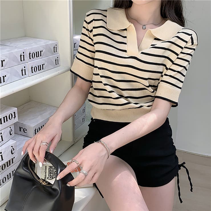 ベージュ | ニットセーター | Girly Doll