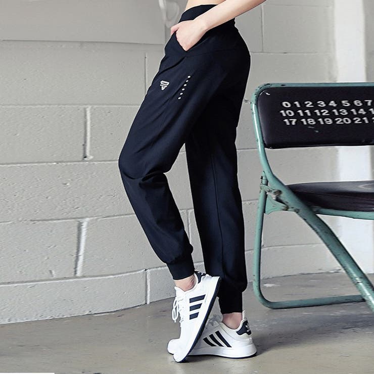 レディース 反射デザインハイウエストフィットネスヨガスウェットパンツ | Girly Doll | 詳細画像3 