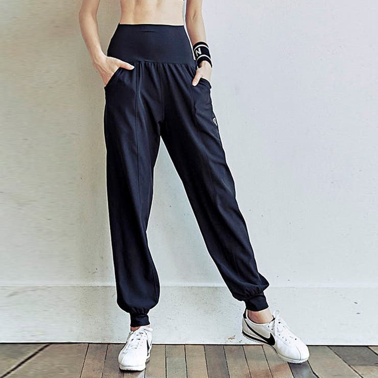 レディース 反射デザインハイウエストフィットネスヨガスウェットパンツ | Girly Doll | 詳細画像6 