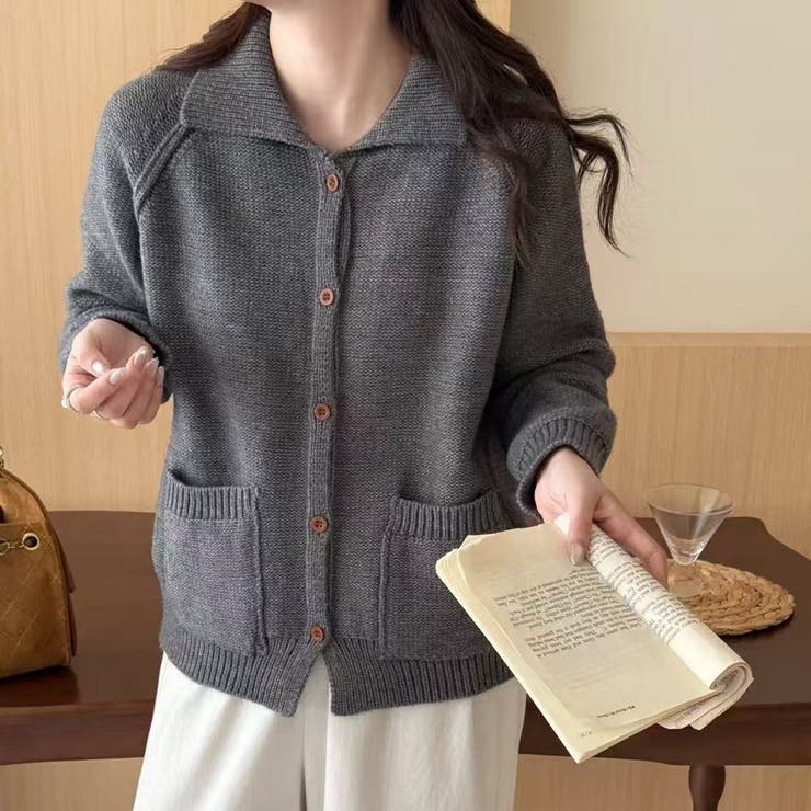 グレー | カーディガン | Girly Doll
