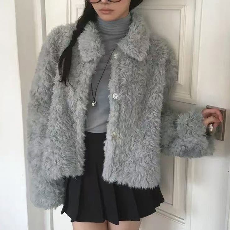 ライトグレー | ショートコート | Girly Doll