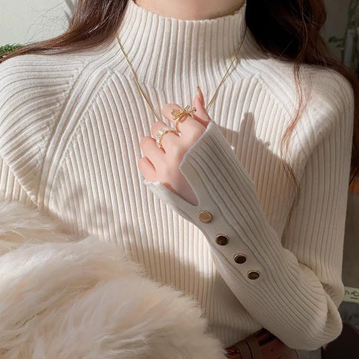 ベージュ | ニットセーター | Girly Doll