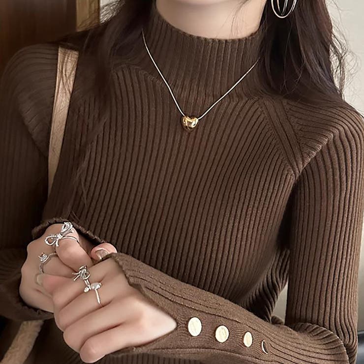 ブラウン | ニットセーター | Girly Doll