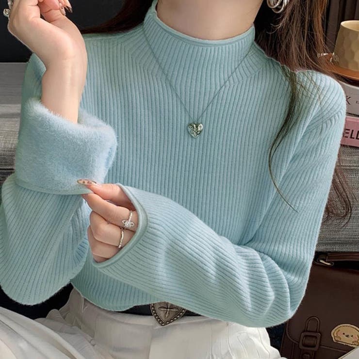ブルーグリーン | ニットセーター | Girly Doll
