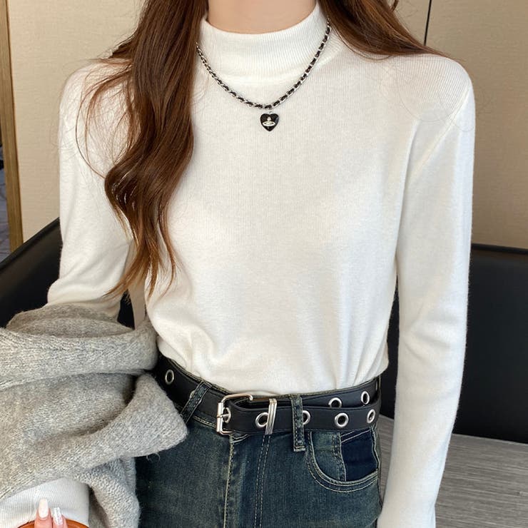 ホワイト | ニットセーター | Girly Doll