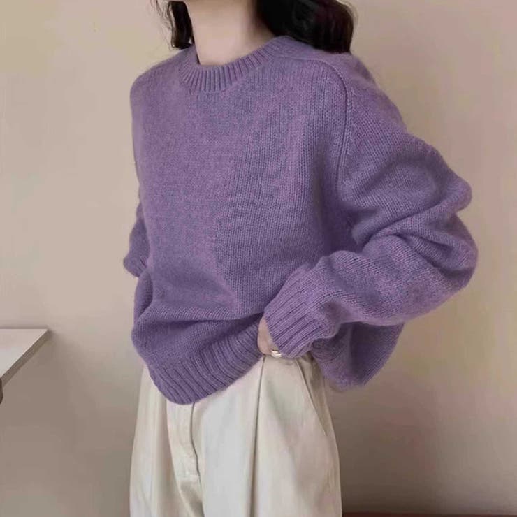 パープル | ニットセーター | Girly Doll