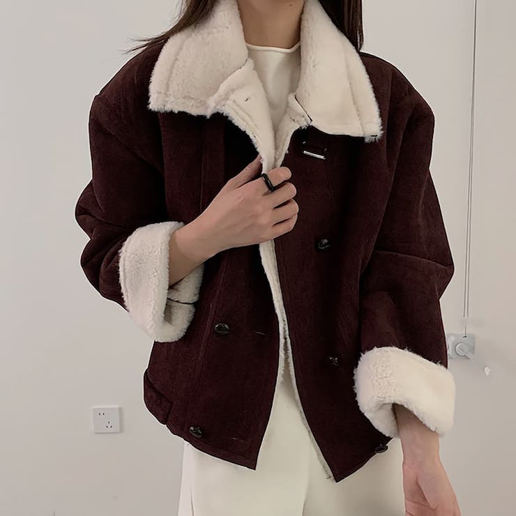 ボルドー | フリースジャケット | Girly Doll