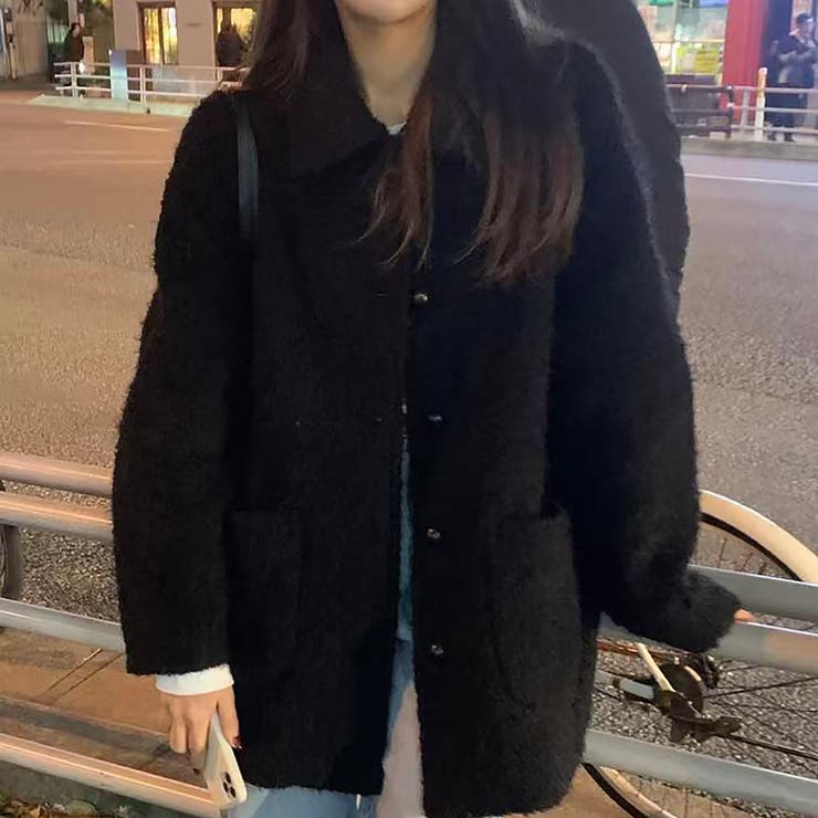 ブラック | ハーフコート | Girly Doll