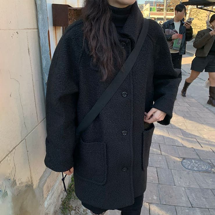 ブラック | ハーフコート | Girly Doll