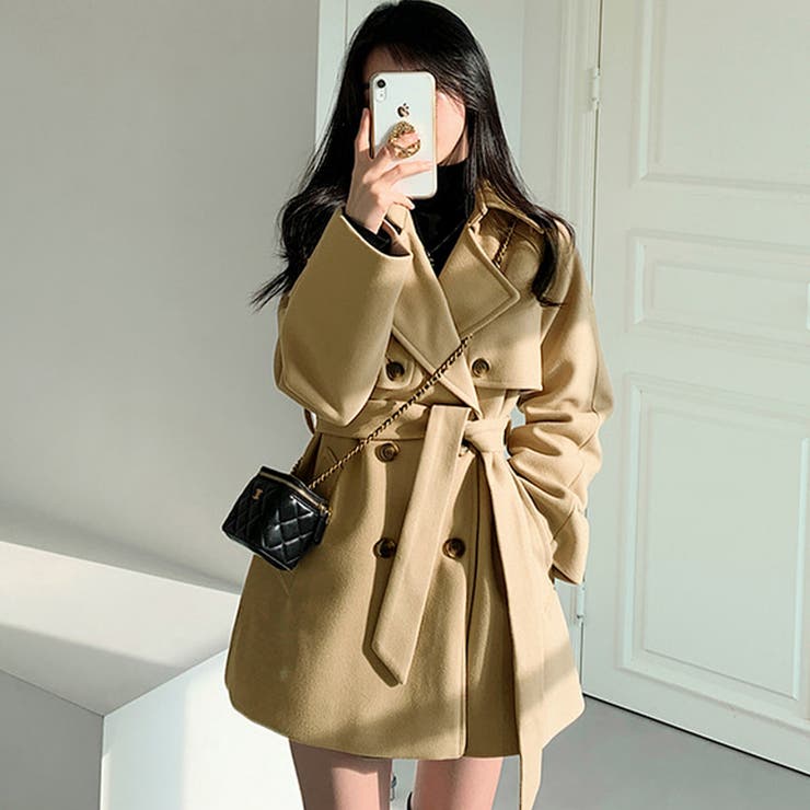 ベージュ | ハーフコート | Girly Doll